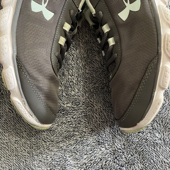 Size 10 Women's Under Armour Micro G Assert 7 Gray/Teal Pre-owned - Picture 7 of 12